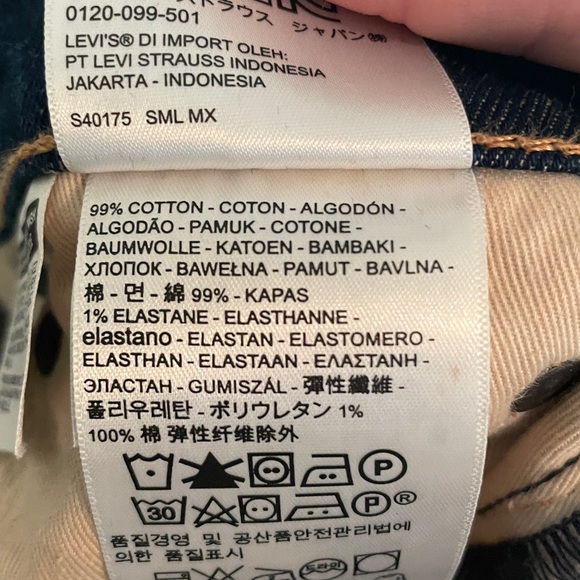 Levi's 511 Men's Slim Jeans - Dark Blue - Picture 6 of 10